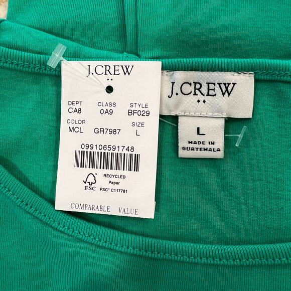 NWT J. Crew Green Clover Shell Tank Top - SIZE MEDIUM - Picture 7 of 8